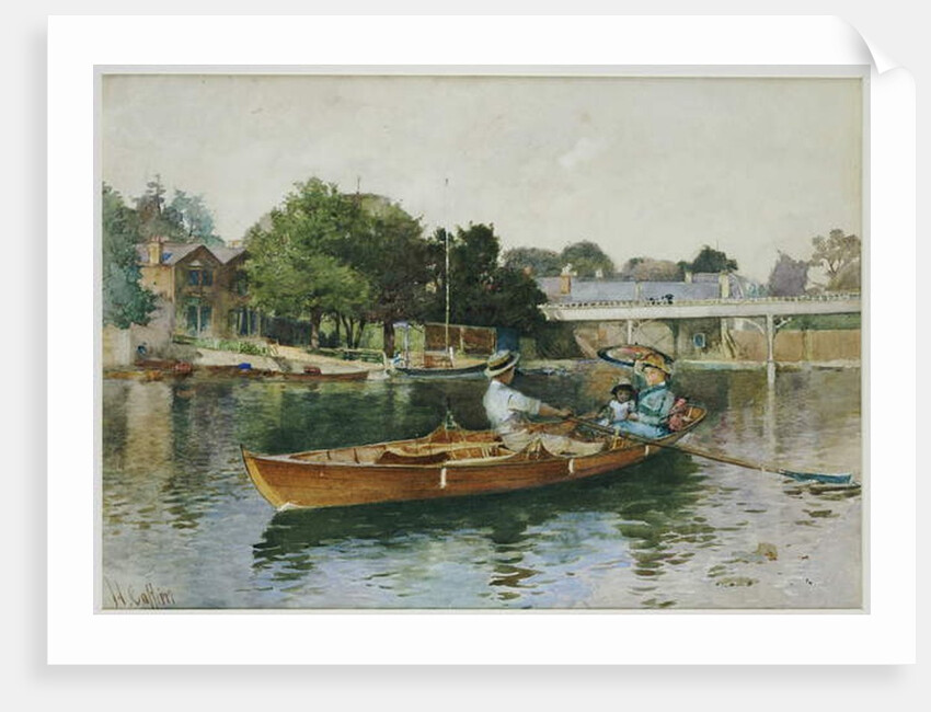A Boating Party on the Thames at Cookham by Hector Caffieri