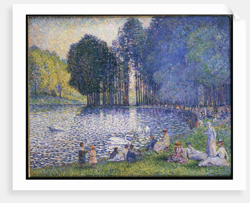 The Lake in the Bois de Boulogne, c.1899 by Henri-Edmond Cross