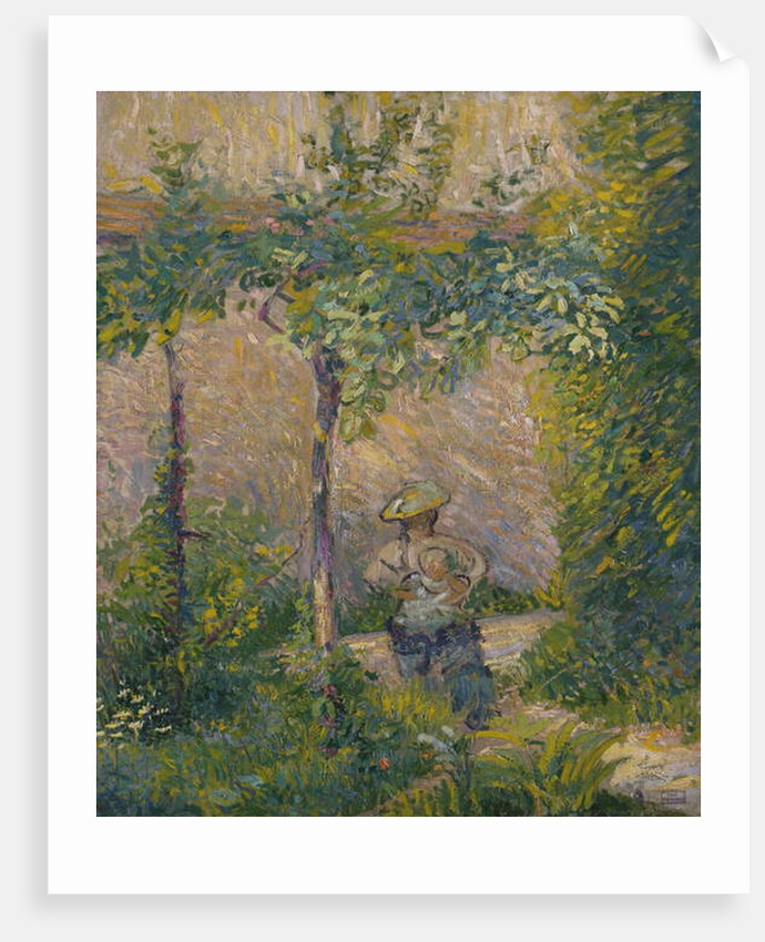 Woman in the Garden by Hippolyte Petitjean