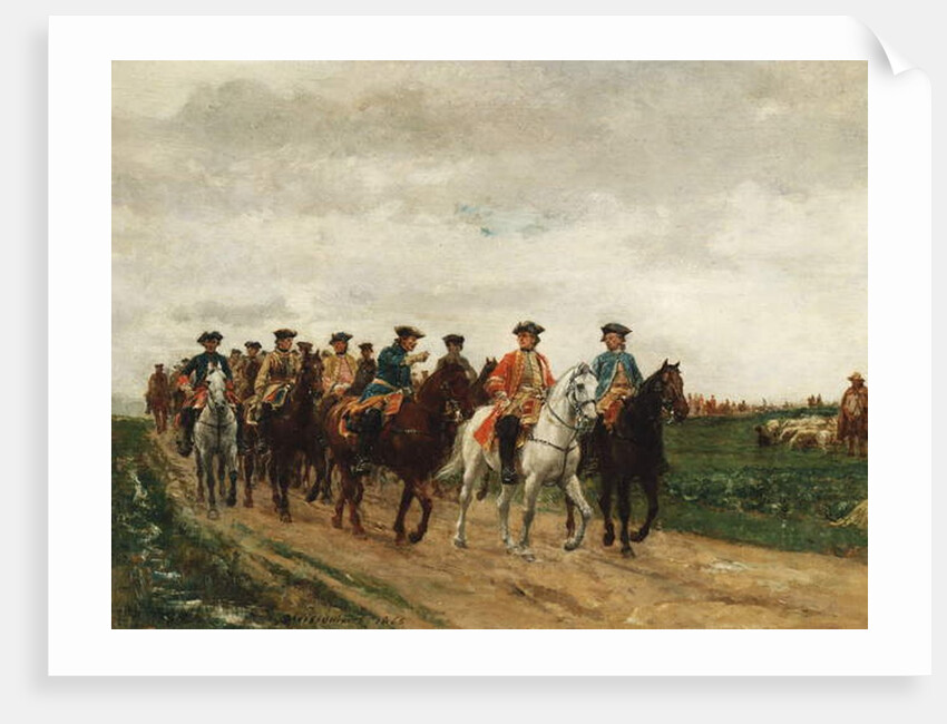 Marshal Saxe and his Troops, 1866 by Jean-Louis Ernest Meissonier