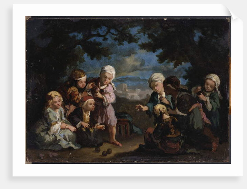 Turkish Children playing Boules in a Clearing by Narcisse Virgile Diaz de la Pena