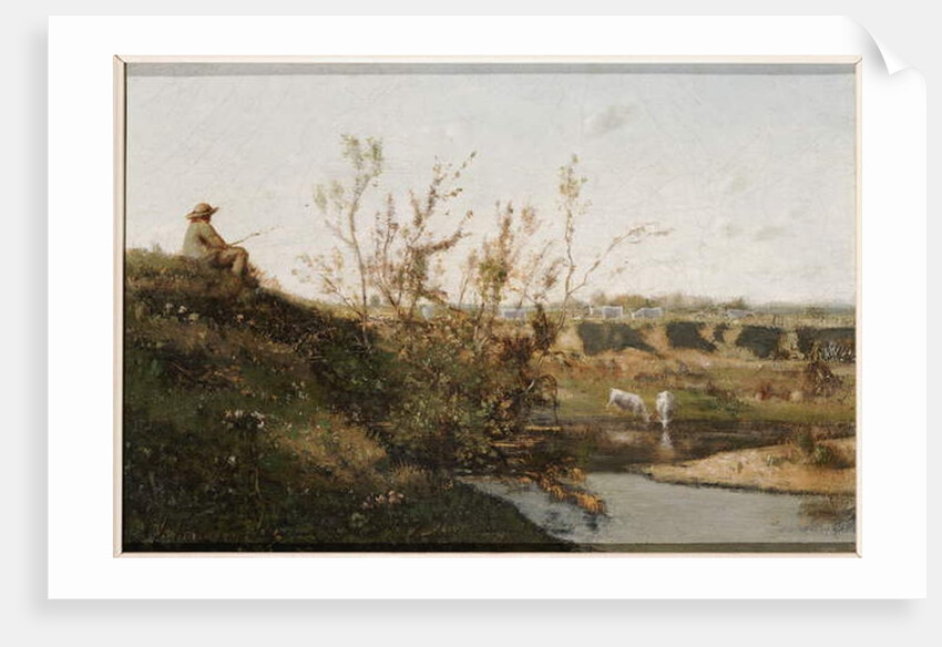 The Watering Place by Henri-Joseph Harpignies