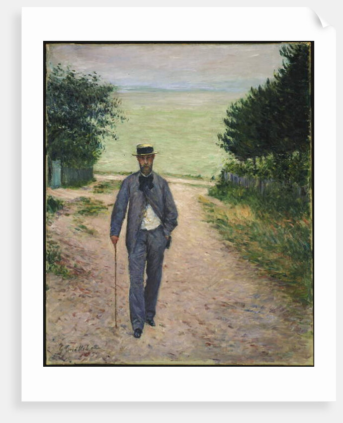 Stroller by the Sea, 1885 by Gustave Caillebotte