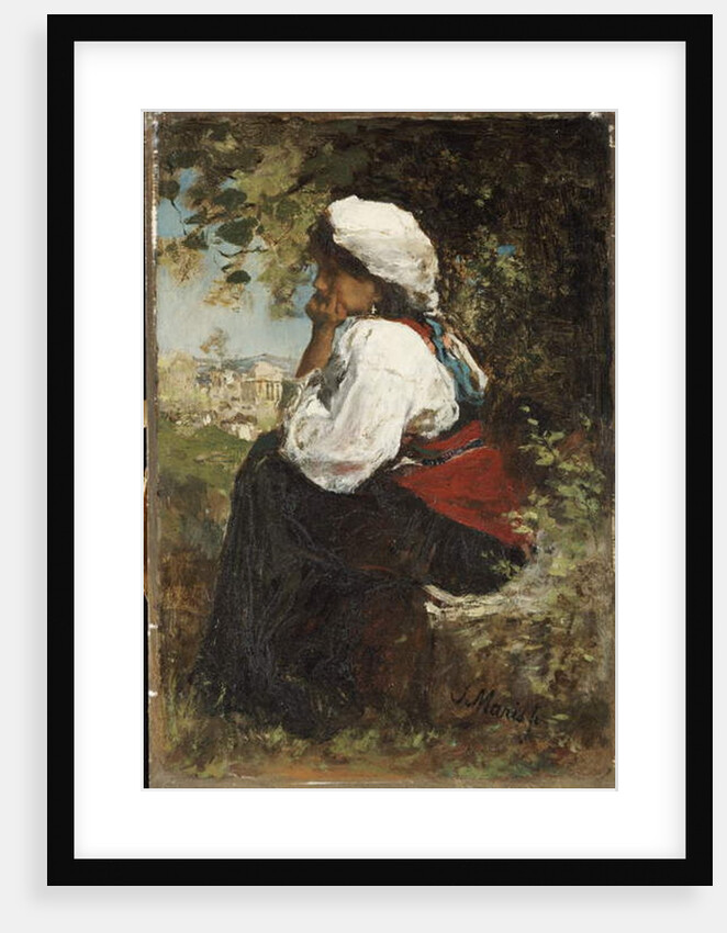 A Roman Girl by Jacob Henricus or Hendricus Maris