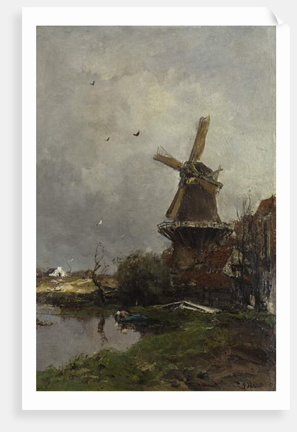 Windmill by Jacob Henricus or Hendricus Maris