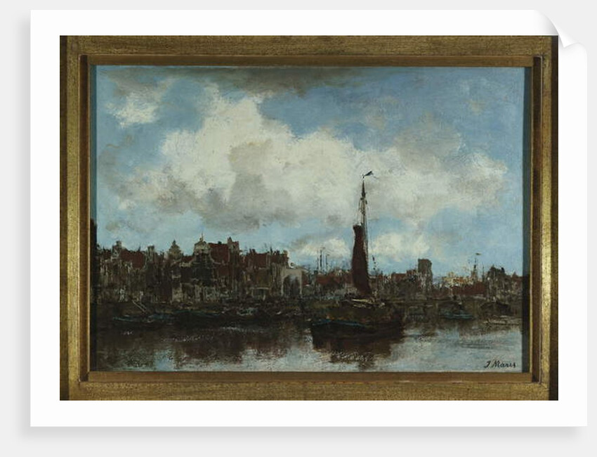A View of Amsterdam by Jacob Henricus or Hendricus Maris