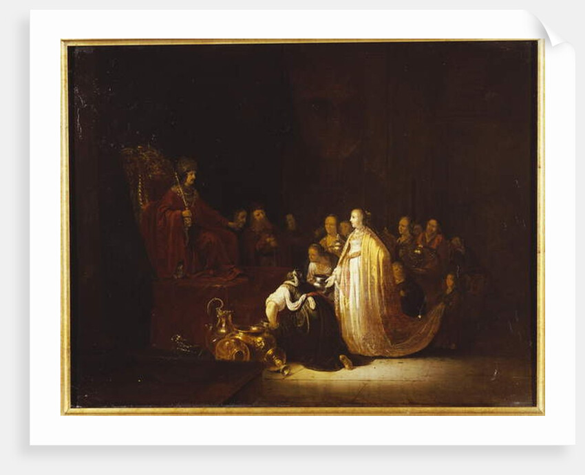 The Queen of Sheba before King Solomon by Jacob Willemsz de Wet or Wett