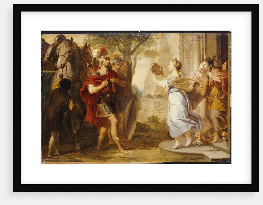 Jepthah greeted by his Daughter by Erasmus II Quellinus