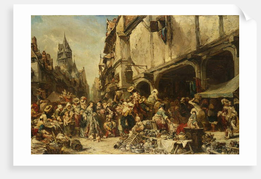 The Market Place, 1862 by Louis Eugene Gabriel Isabey