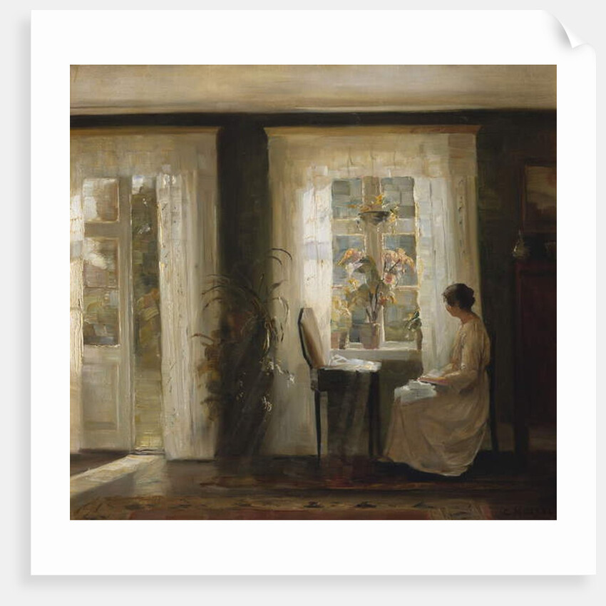 A Woman at a Sunny Window by Carl Holsoe