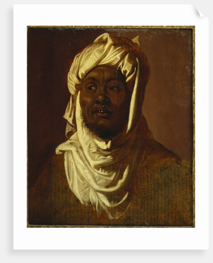 A African wearing a turban - a sketch by Peter Paul Rubens