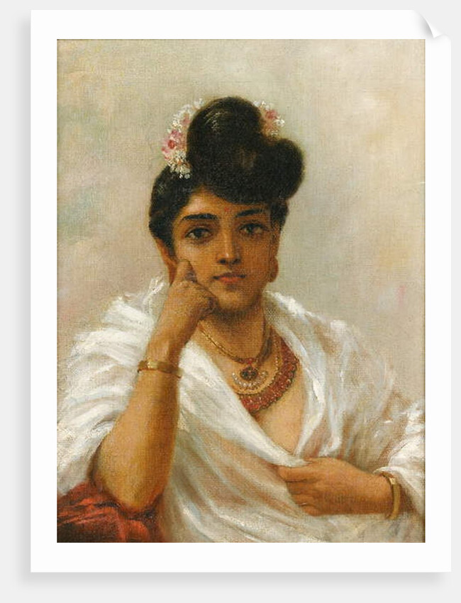 Malabar Beauty by Raja Ravi Varma