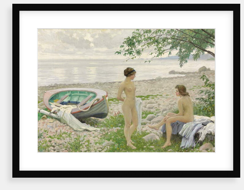 On the beach, 1916 by Paul Fischer