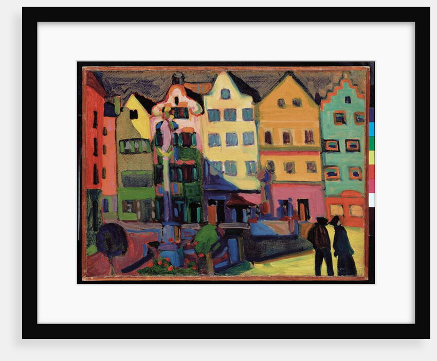 Weilheim-Marienplatz, 1909 by Wassily Kandinsky