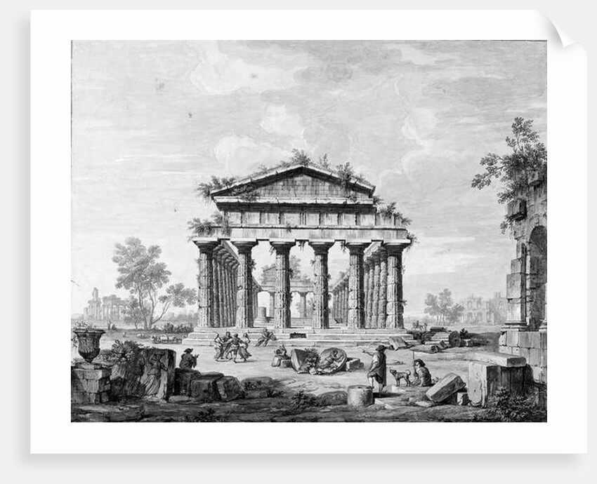 The Temple of Juno at Paestum by Luigi Balugani