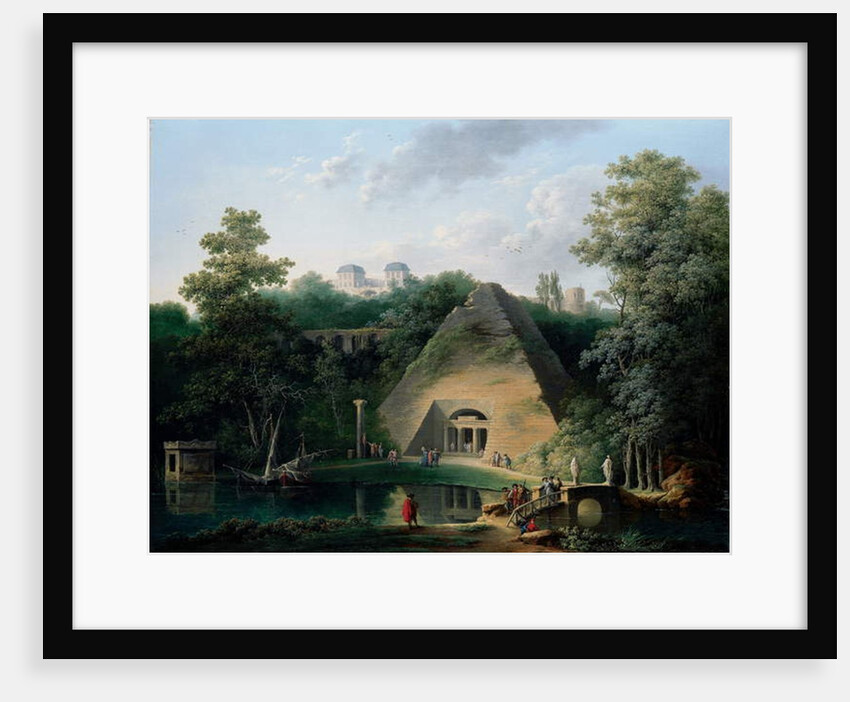 The Pyramid at the Chateau de Maupertuis, c.1785 by Claude Louis Chatelet