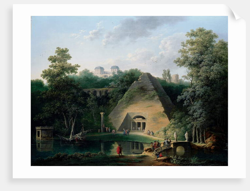The Pyramid at the Chateau de Maupertuis, c.1785 by Claude Louis Chatelet