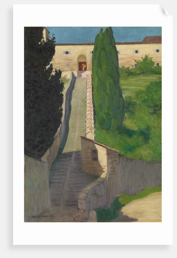 The Steps of the Convent of San Marco, Perugia, 1913 by Felix Edouard Vallotton