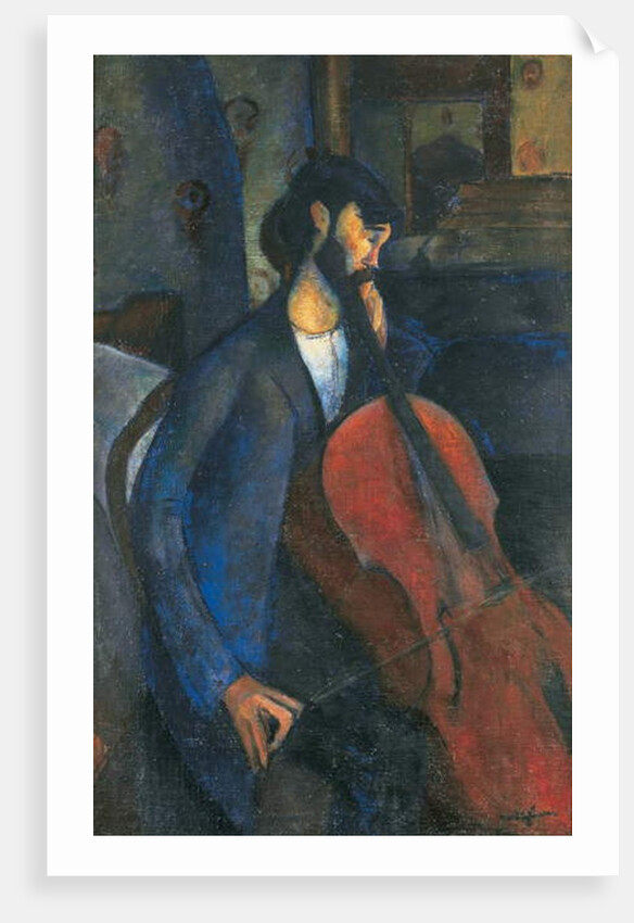 The Cellist, 1909 by Amedeo Modigliani