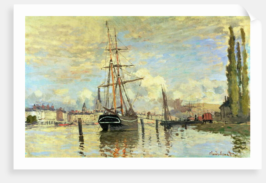 The Seine at Rouen, 1872 by Claude Monet