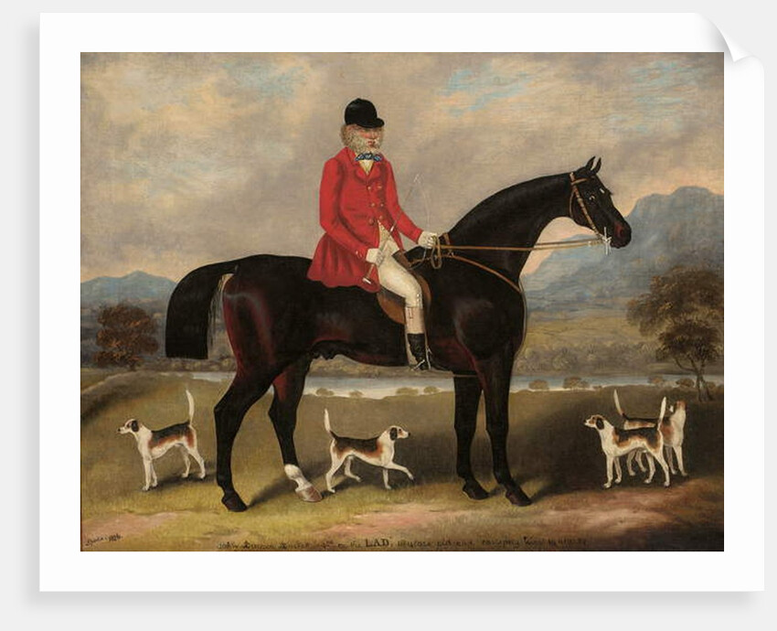 John Dawson Duckett on Lad, 1856 by Samuel Spode