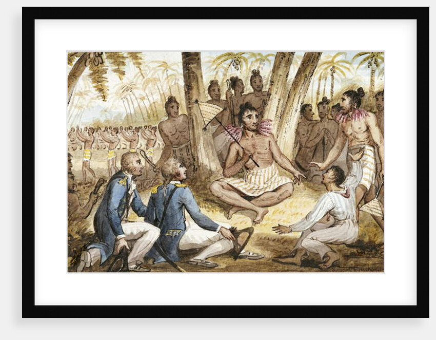 Illustration from 'The Voyages of Captain Cook' by Isaac Robert Cruikshank