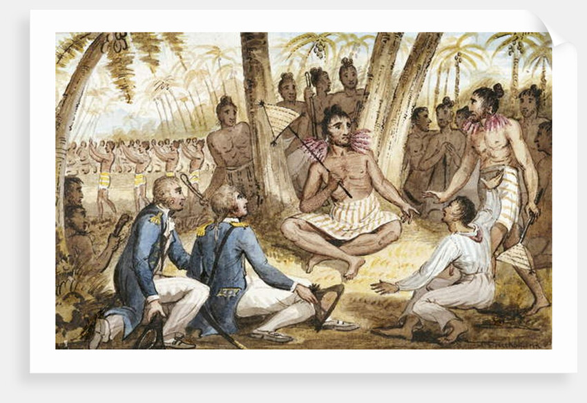 Illustration from 'The Voyages of Captain Cook' by Isaac Robert Cruikshank