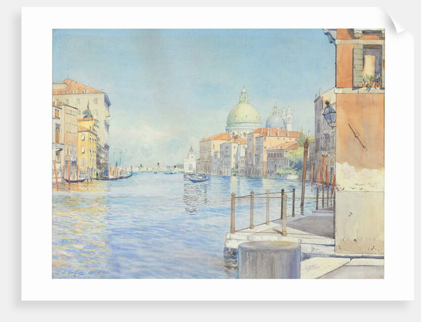 The Gran Canal, Venice, with the Santa Maria della Salute, 1910 by Gunnar Widforss