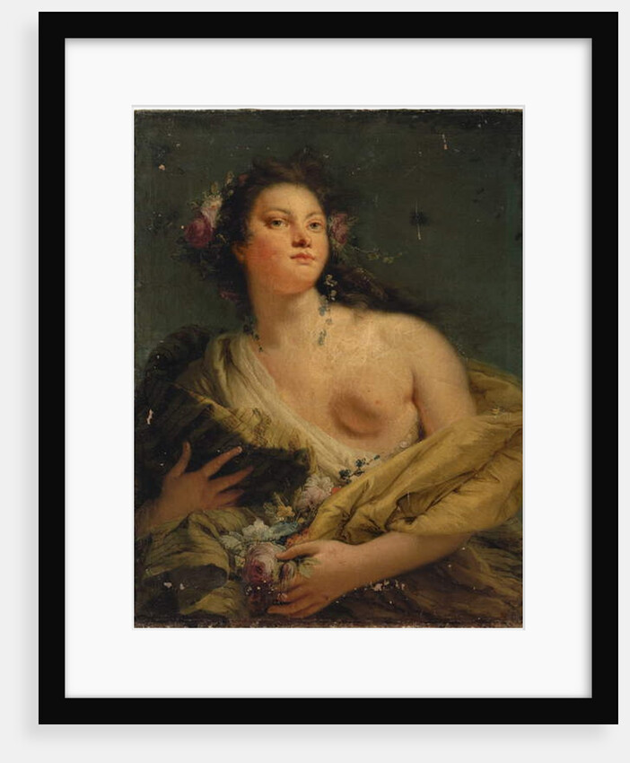 Portrait of a lady as Flora by Giovanni Battista (1696-1770) Tiepolo