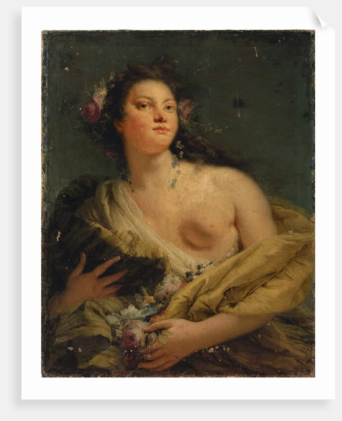 Portrait of a lady as Flora by Giovanni Battista (1696-1770) Tiepolo