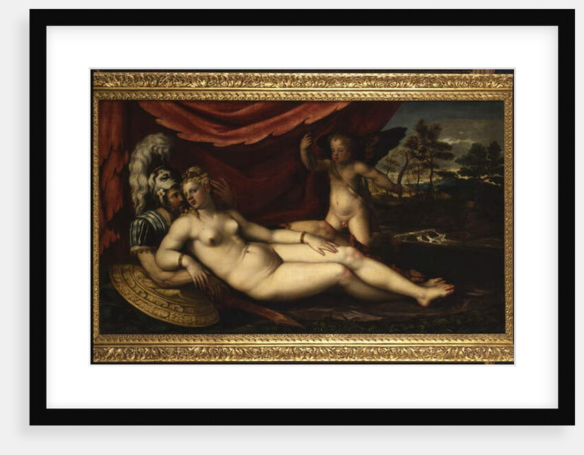 Venus, Mars and Cupid by Battista dell'Angelo del Moro