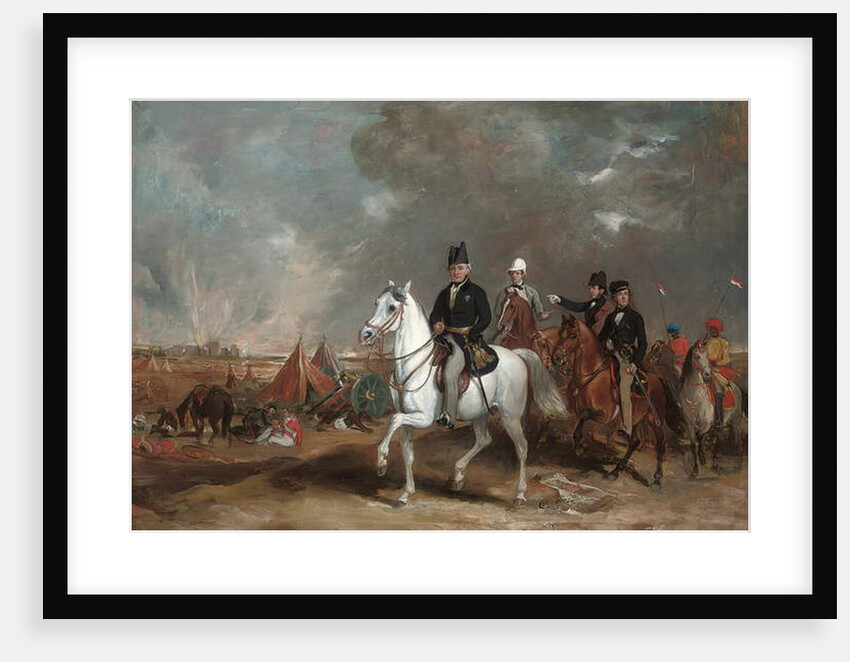The Viscount Hardinge, Governor-general of India, accompanied by his two sons and Colonel Wood, on the battlefield of Ferozeshah by Francis Grant