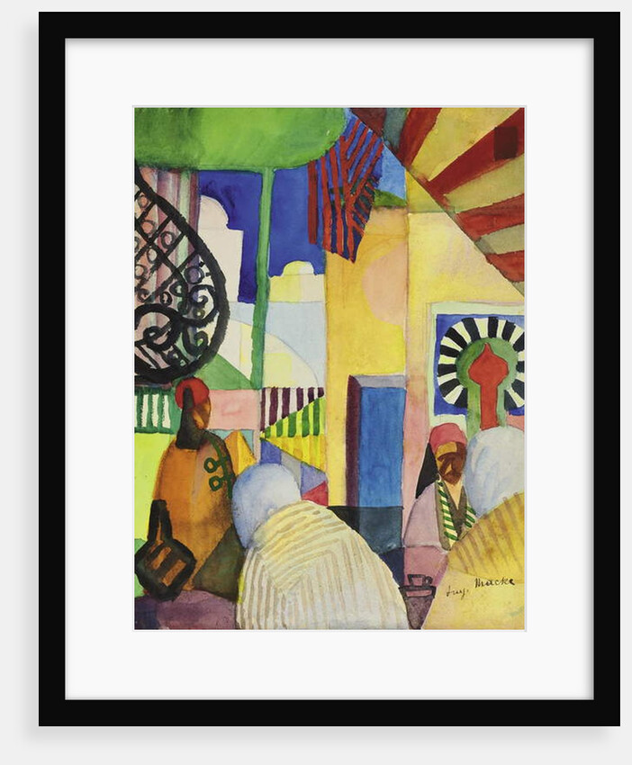 In the Bazaar, 1914 by August Macke
