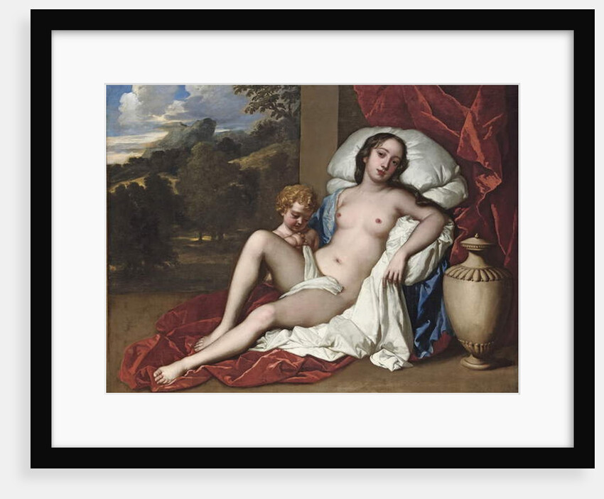 Portrait of a young woman and child, as Venus and Cupid by Peter Lely