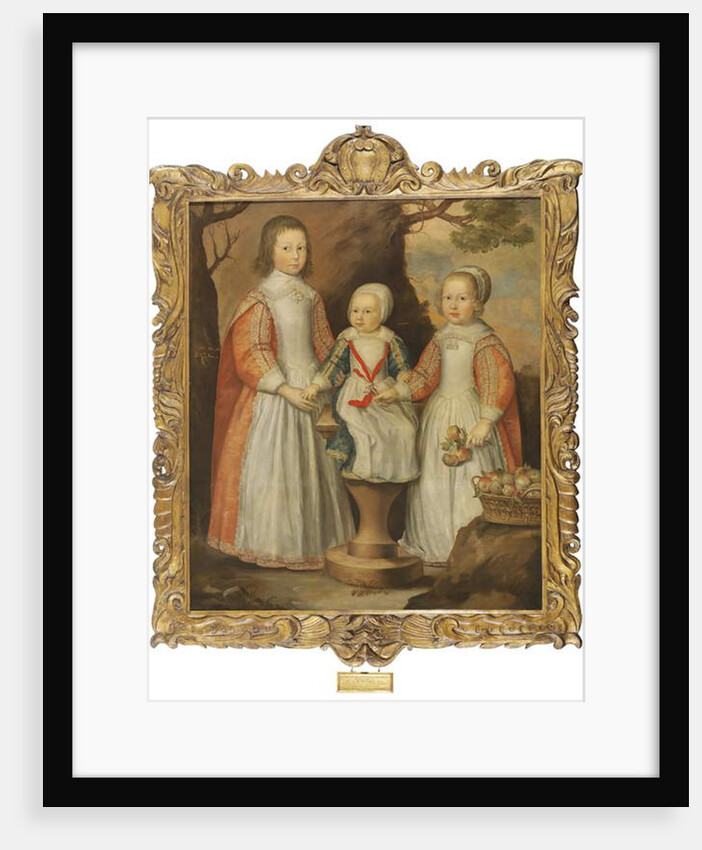 Portrait of the three children of George Preston of Holker, 1650 by Gerrit van Honthorst