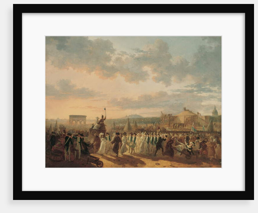 Preparations for the Fete de la Federation, 14th July 1790 by Philibert Louis Debucourt