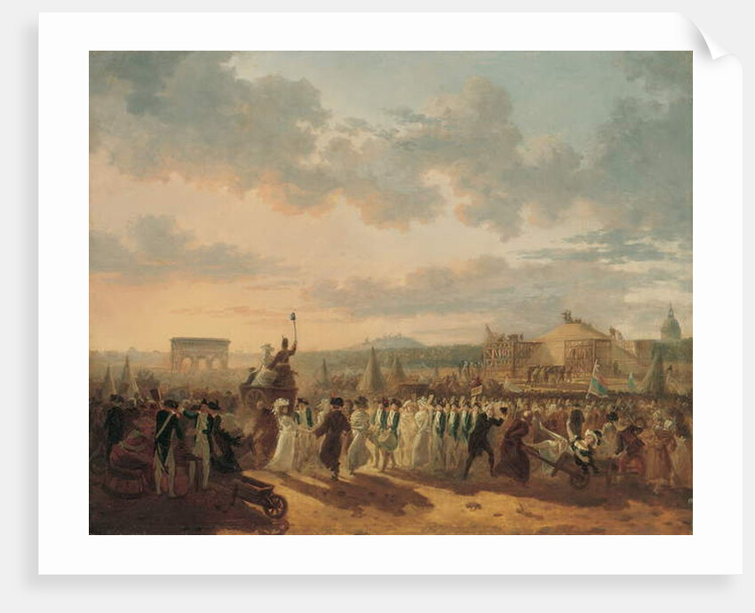 Preparations for the Fete de la Federation, 14th July 1790 by Philibert Louis Debucourt