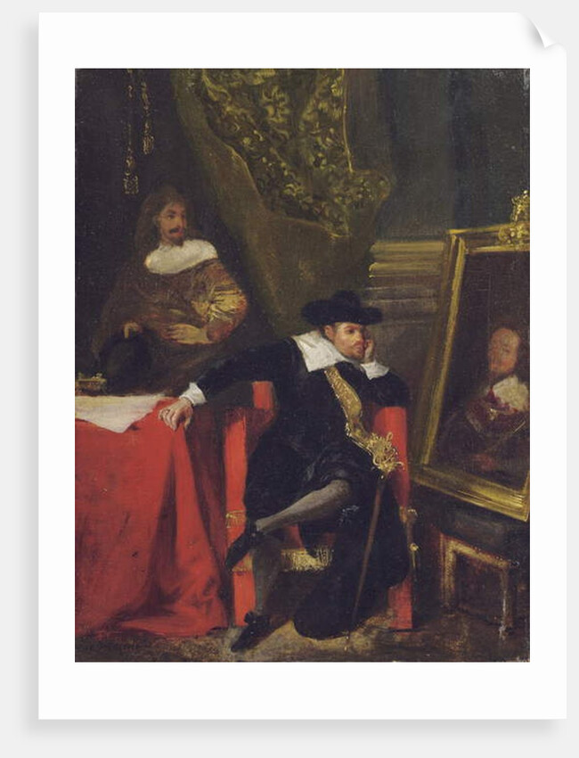 Cromwell at Windsor Castle, 1828 by Ferdinand Victor Eugene Delacroix