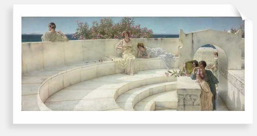 Under the Roof of Blue Ionian Weather, 1901 by Lawrence Alma-Tadema