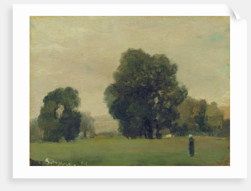 Prairies de La Roche-Guyon, 1859 by Camille Pissarro