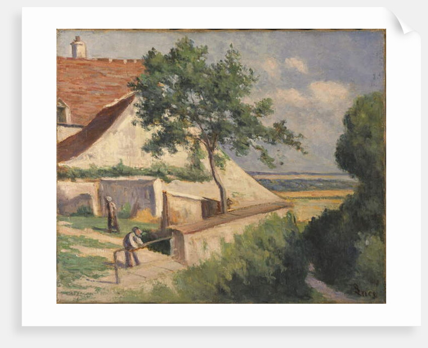 Rolleboise, Behind the Church, c.1920 by Maximilien Luce