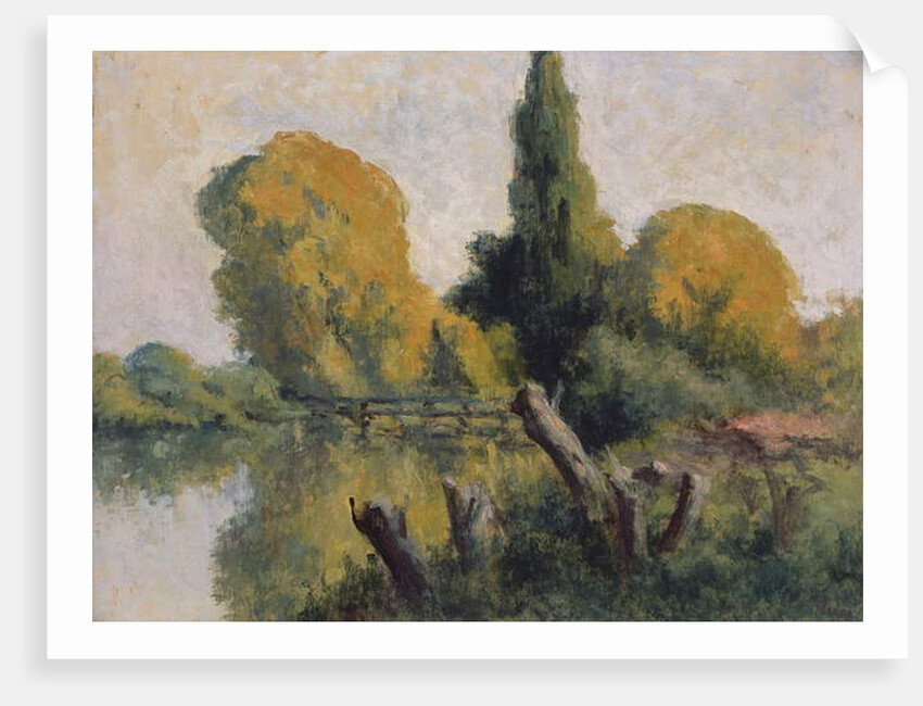 Rolleboise, Small Arm of the Seine in Autumn, c.1925 by Maximilien Luce