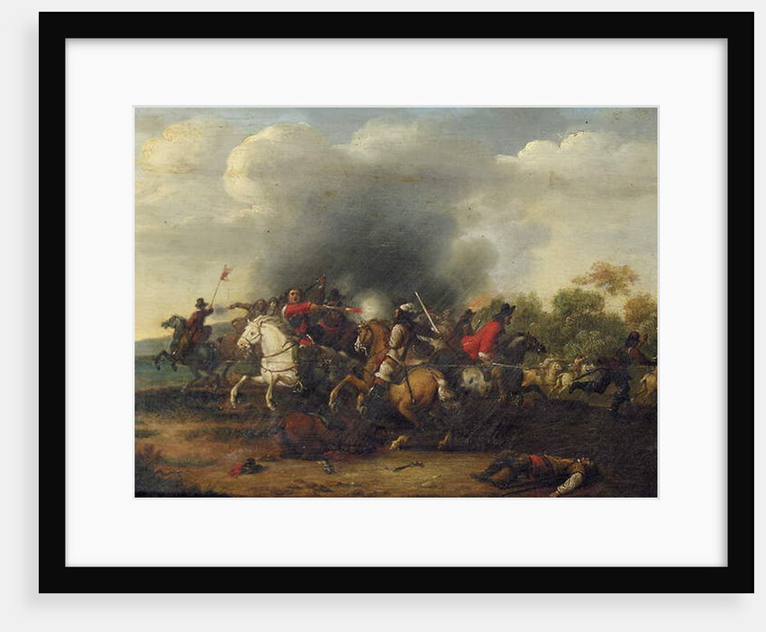 A cavalry skirmish by Peeter Snayers