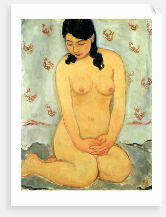 Seated nude by Mitsutani Kunishiro