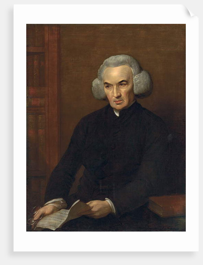 Portrait of Dr. Richard Price, holding a letter from Benjamin Franklin by Benjamin West