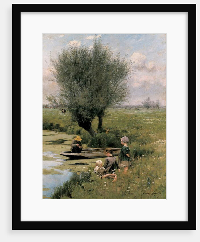 By the Riverside by Emile Claus