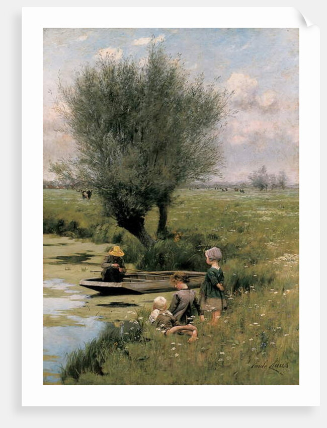 By the Riverside by Emile Claus