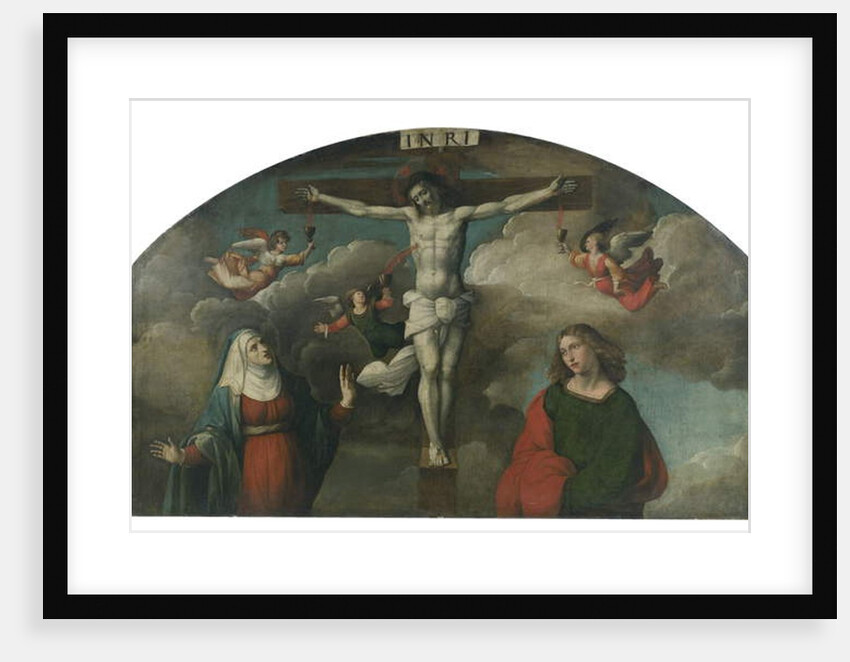 Crucifixion with the Virgin and Saint John the Baptist by Benvenuto Tisi da Garofalo