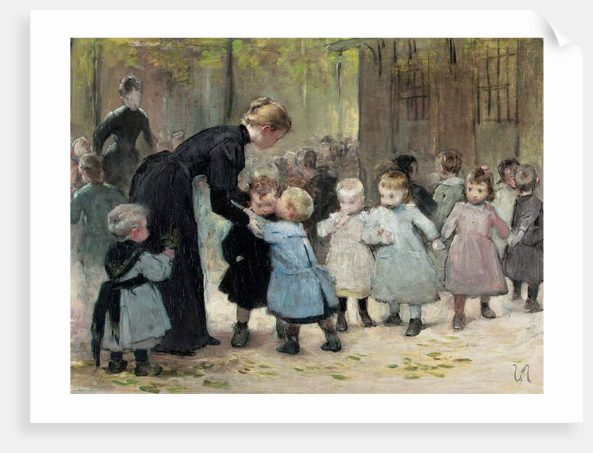 In the Playground by Henri Jules Jean Geoffroy