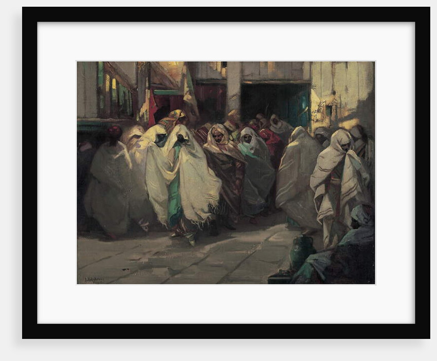 Tunisian street scene by Julius C. Rolshoven